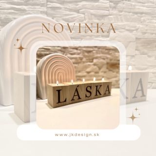 💖 Novinka je tu! 💖 Na vaše prianie sme vyrobili svietnik LÁSKA! 🕯️✨Ktorý svietnik sa vám páči viac? Doprajte svojmu...