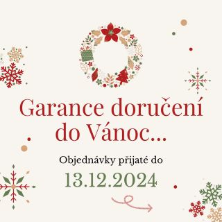🎄 🌟 Garance doručení do VÁNOC🌟🎄 ❗Garantujeme doručení do Vánoc při objednávkách nejpozději do 13.12.2024 (výrobky...