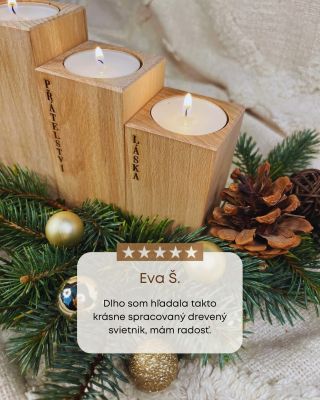 Taková slova od vás nás vždy potěší ❤️ Každý adventní svícen vyrábíme s láskou a pečlivostí, aby vám zpříjemnil...